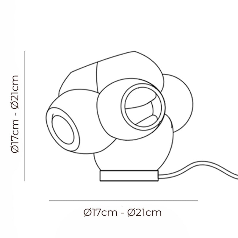 Specification Image for Bocci 100t Table Lamp