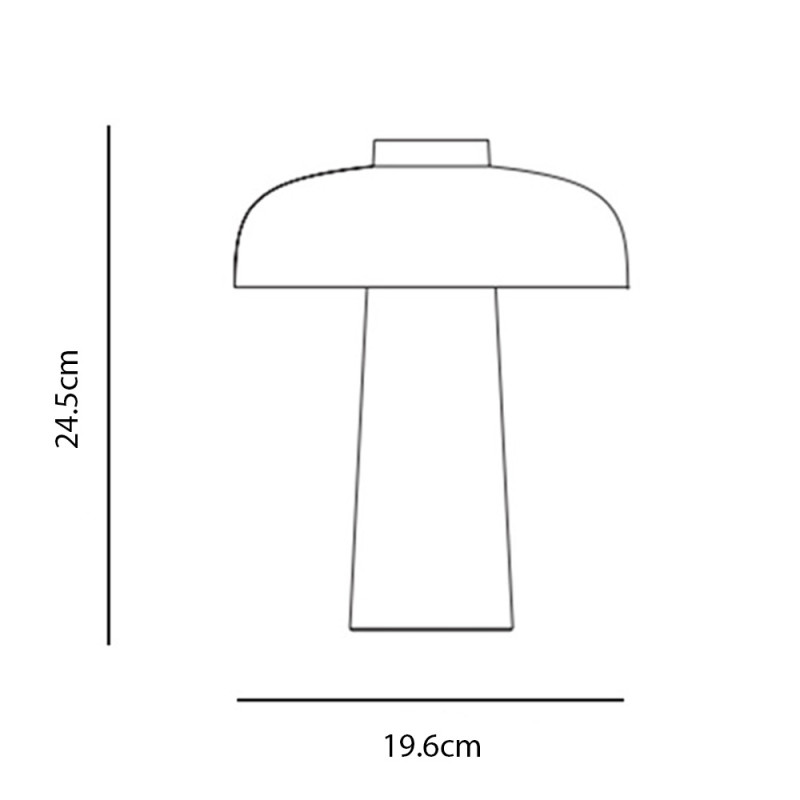 Specification Image for Audo Copenhagen Reverse Portable Table Lamp