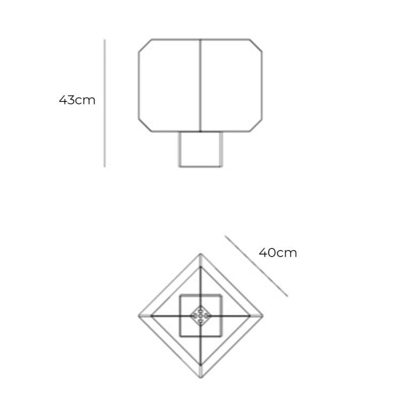Specification Image for Artemide Bali Table Lamp