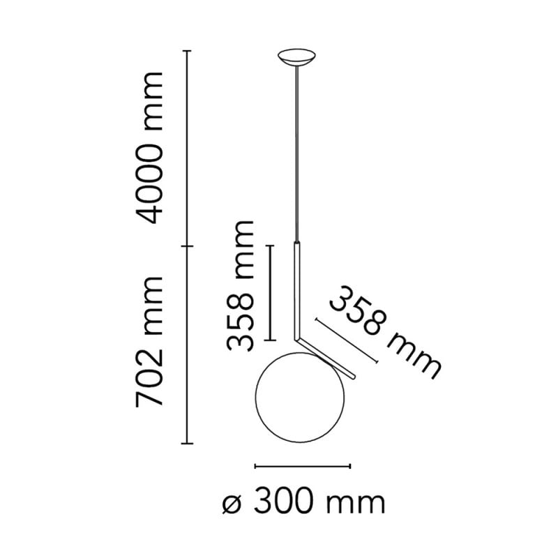 Specification image for Flos IC Pendant 