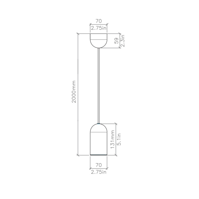 Specification Image for Bert Frank Doma Pendant