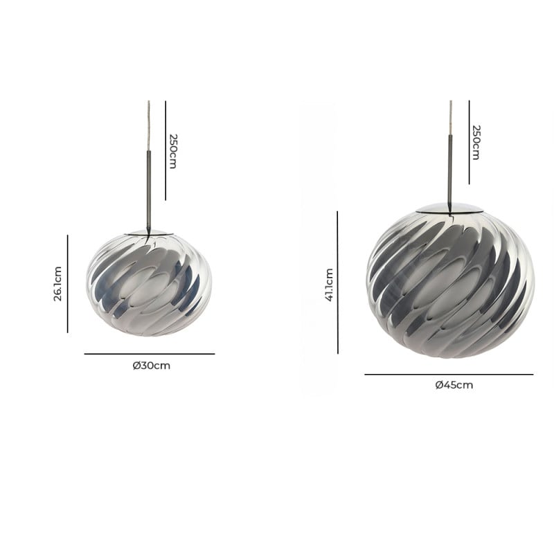 Specification Image for Tom Dixon Whirl LED Pendant