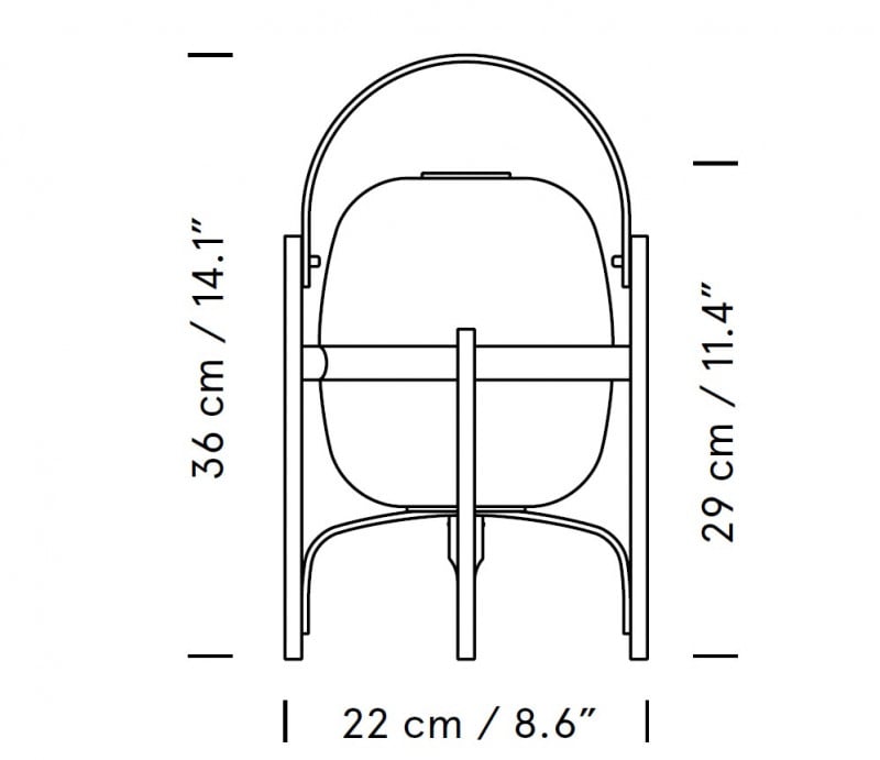 Specification Image for Santa & Cole Cestita Table Lamp