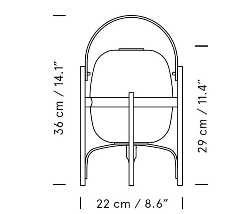 Specification Image for Santa & Cole Cestita Table Lamp