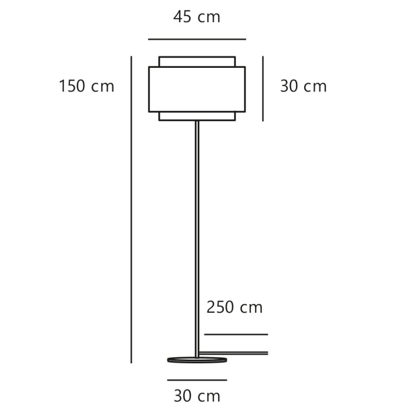 Specification Image for Design For The People Takai Floor Lamp