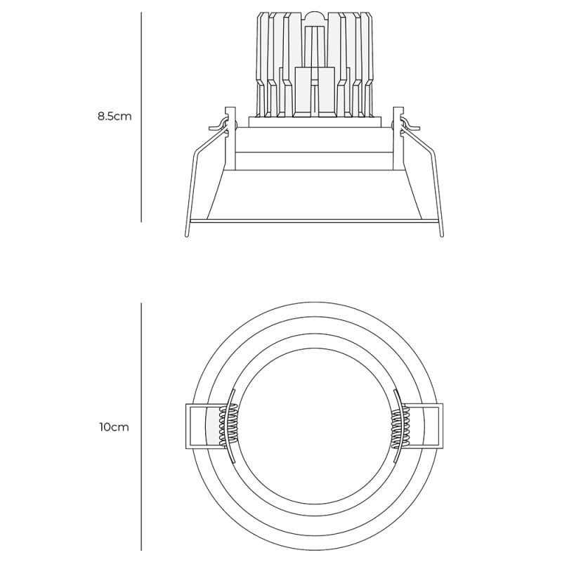 Specification Image for Astro Minima Pro Round Adjustable LED Recessed Light