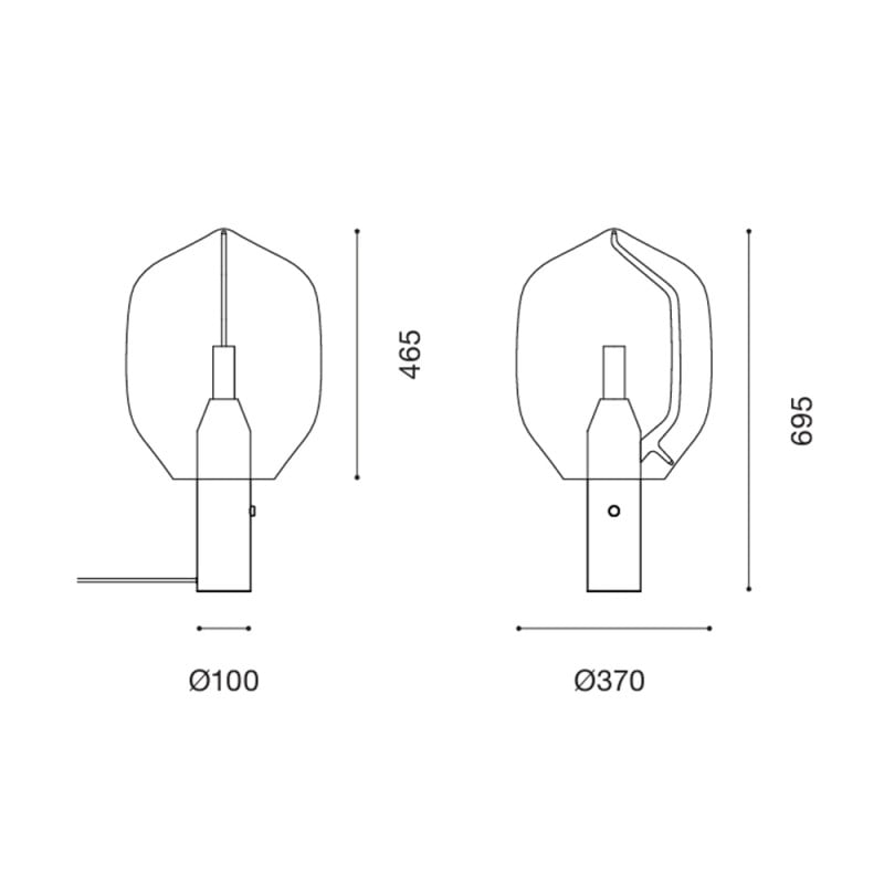 Specification Image for Established & Sons Lighthouse Table Lamp