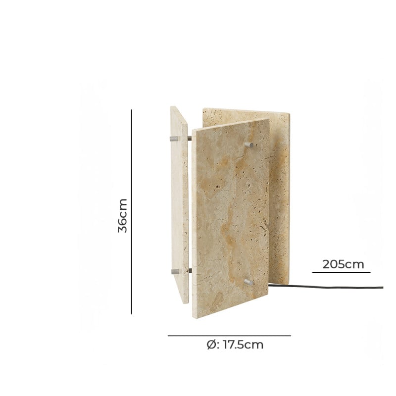 Specification Image for Ferm Living Oeste LED Table Lamp