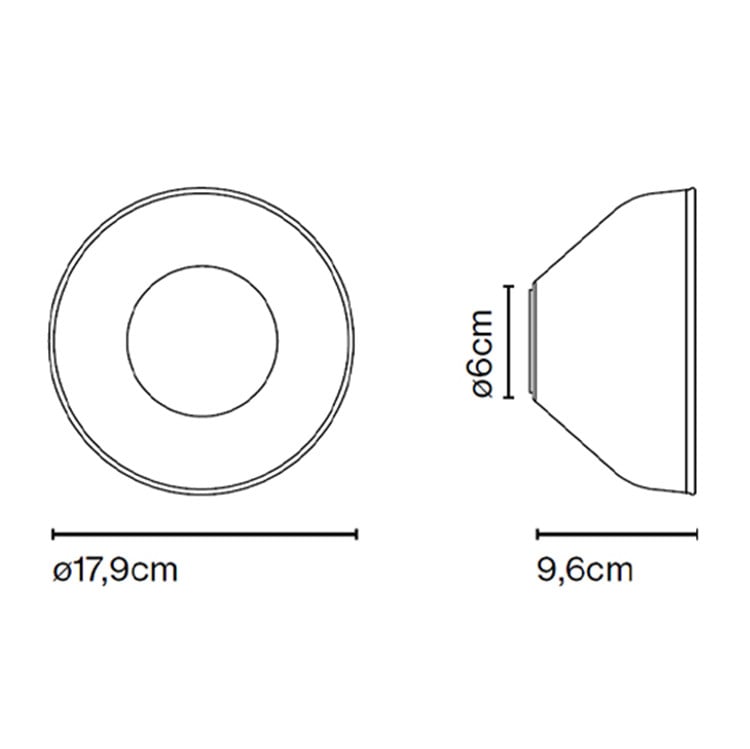 Specification Image for Marset Aura 24V Dali LED Wall Light