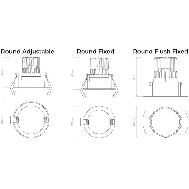 Specification Image for Astro Decor Pro LED Downlight