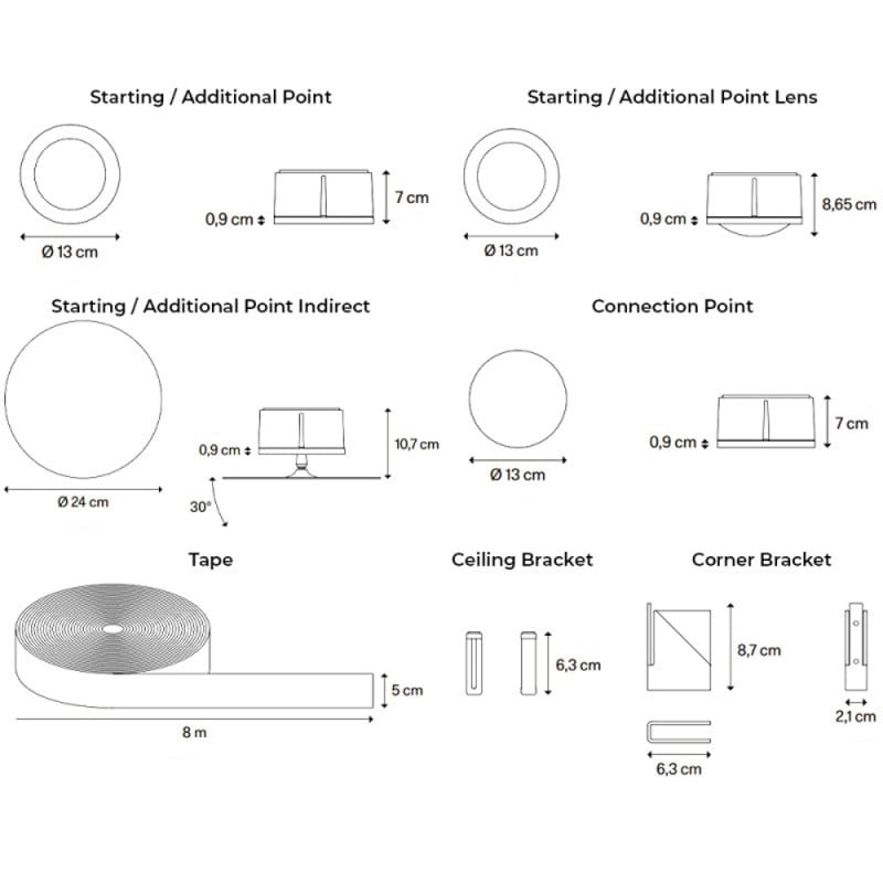 Specification Image for Lodes Map LED Lighting System