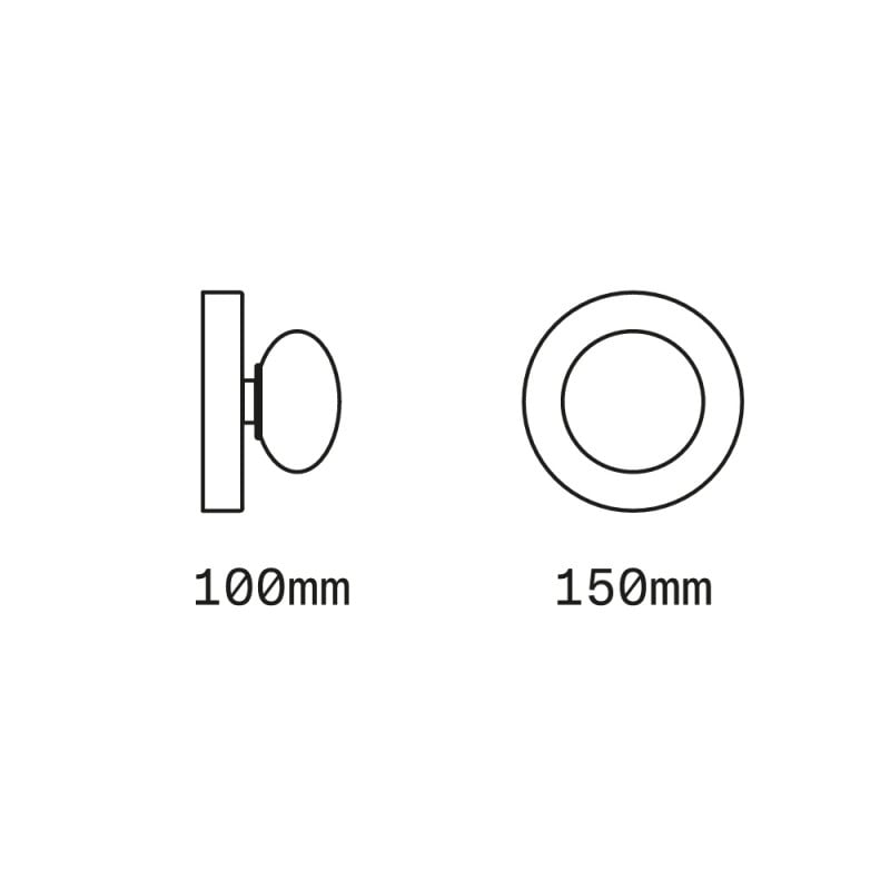 Specification image for SkLO Dot 1x Wall Light