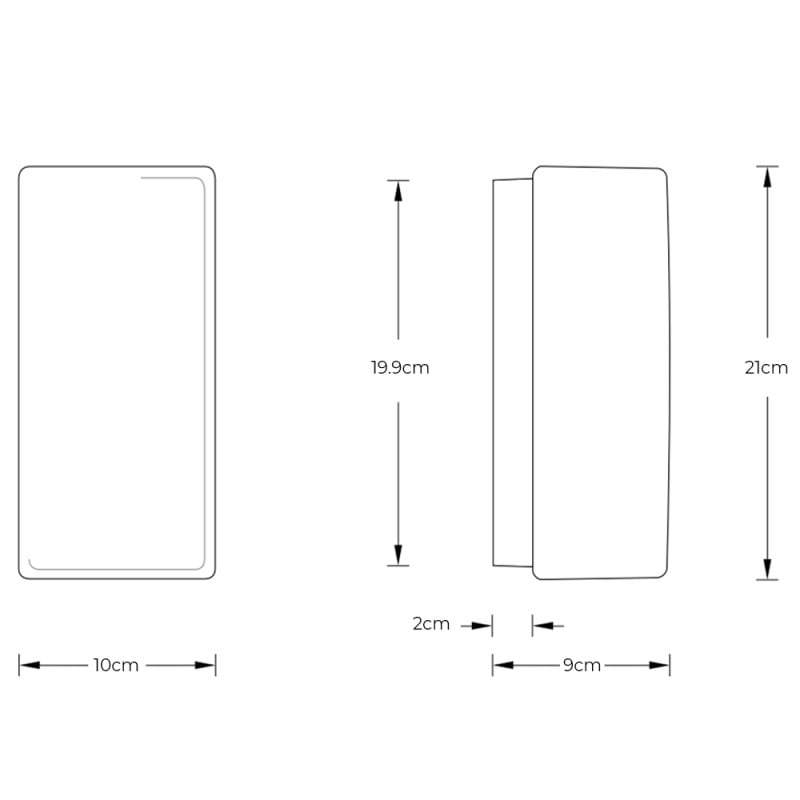 Specification Image for BEGA 34161 Wall Light