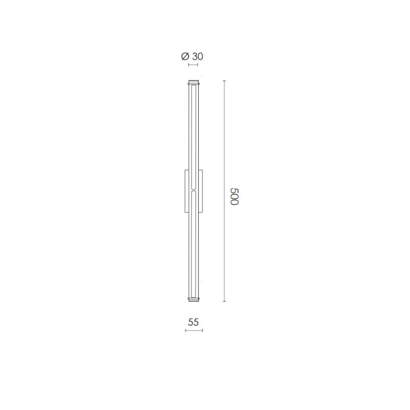 Specification Image for RUBN Bloomsbury 500 LED Wall Light