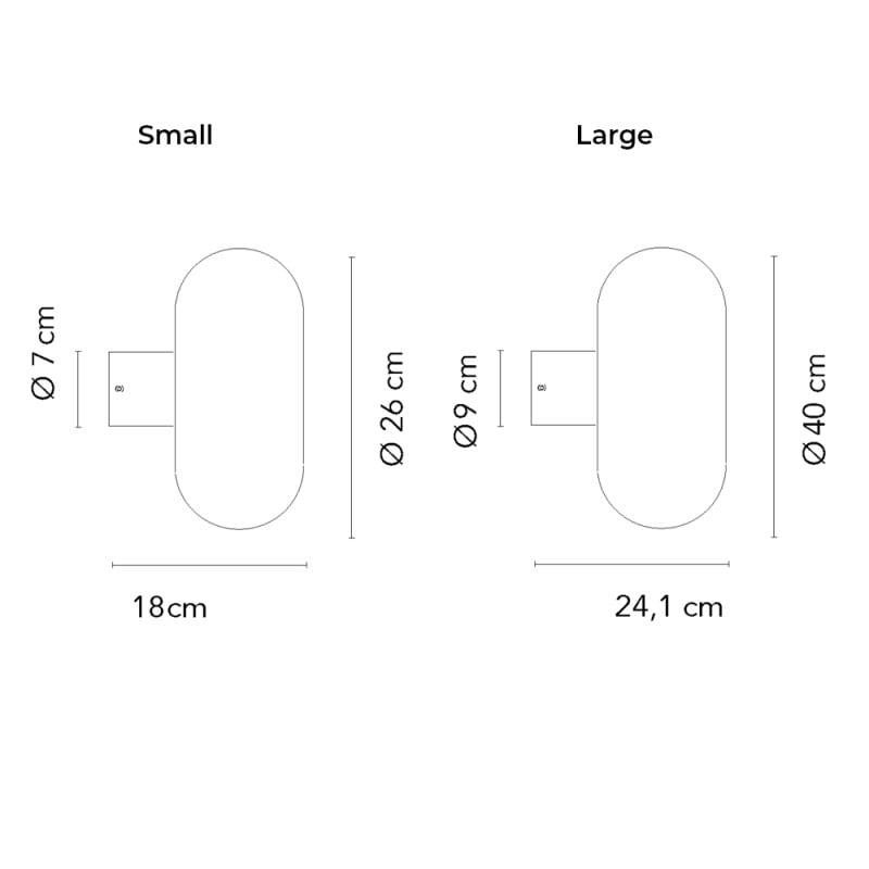 Specification Image for Fontana Arte Fontanella Wall Light Specification Image for Fontana Arte Fontanella Wall Light