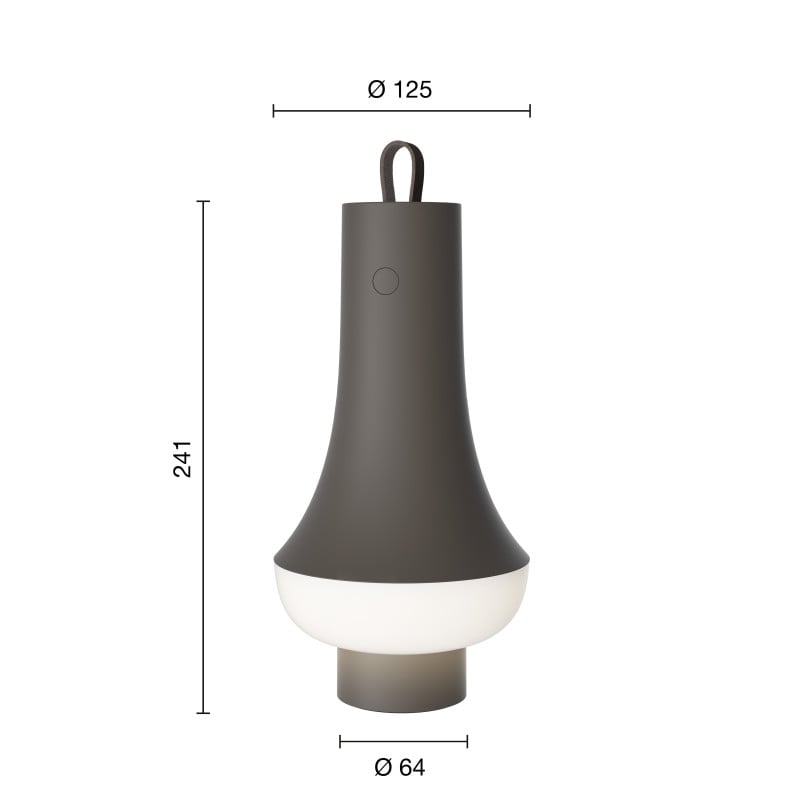 Specification Image for Louis Poulsen Tomoshi  LED Portable Lamp