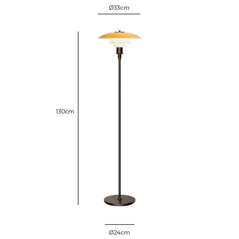 Specification image for Louis Poulsen PH 3½-2½ Floor Lamp Centenary Edition