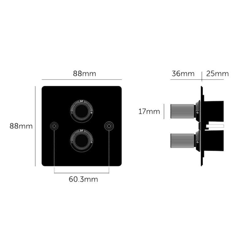 Specification Image for Buster and Punch 2G Modular Dimmer Switch