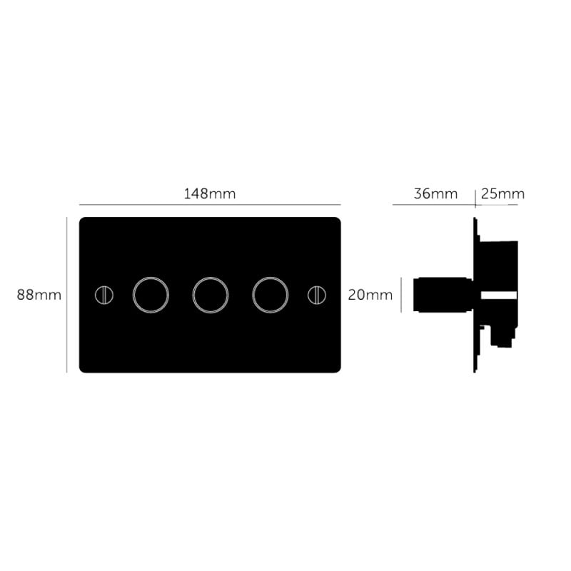 Specification image for Buster + Punch 3G Dimmer Switch