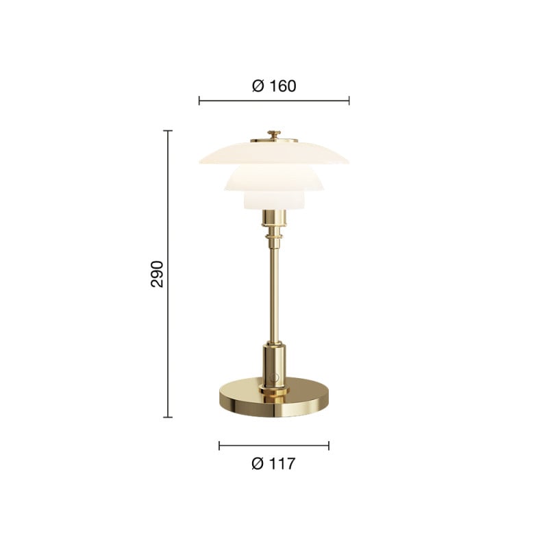 Specification Image for Louis Poulsen PH 1/1 Portable LED Lamp