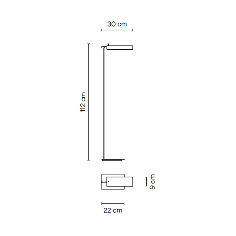 Specification Image for Vibia Asia LED Floor Lamp