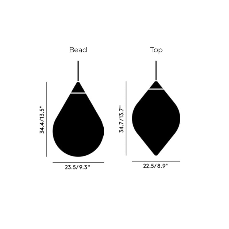 Specification Image for Tom Dixon Flare LED Pendant Light