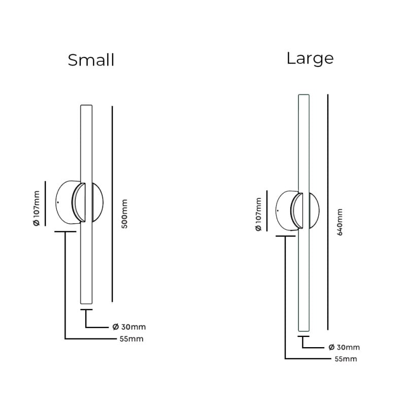 Specification Image for Tala Kilter II Wall Light
