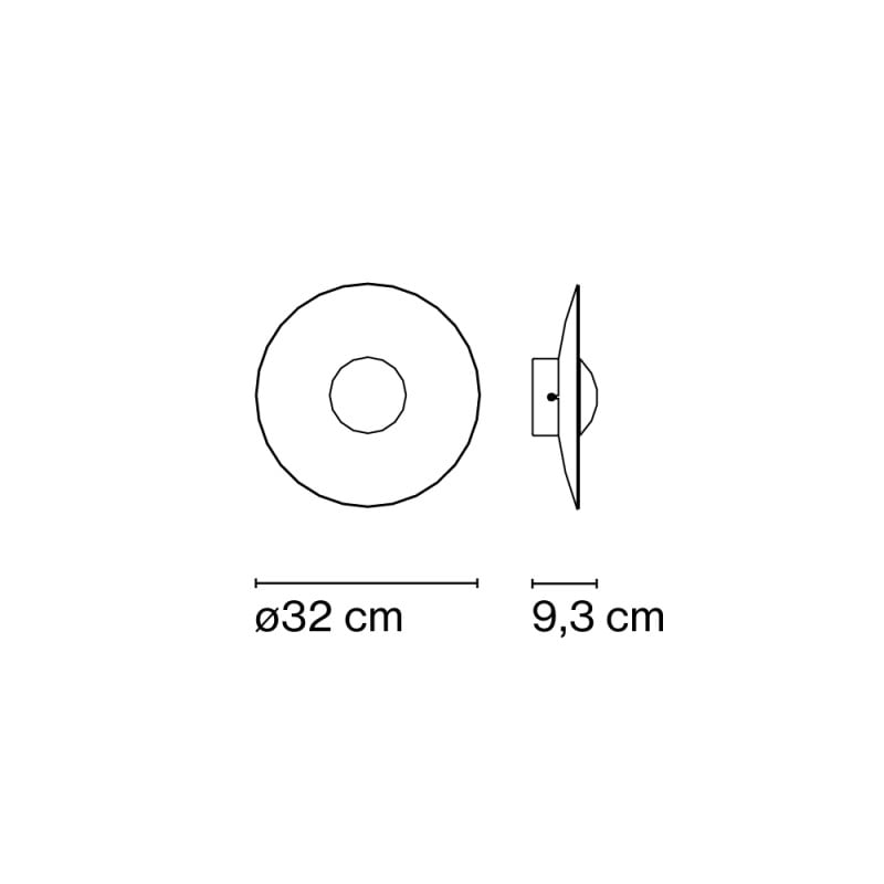 Specification Image for Marset Ginger 32C LED Ceiling  Wall LightSpecification Image for Marset Ginger 32C LED Ceiling  Wall Light