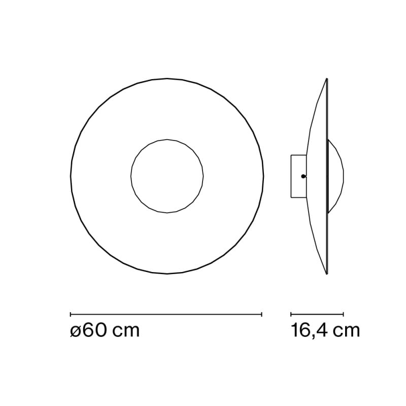 Specification Image for Marset Ginger 60C LED Ceiling  Wall Light