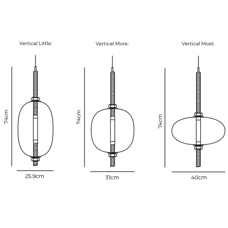 Specification Image for Brokis Under Pressure LED Pendant