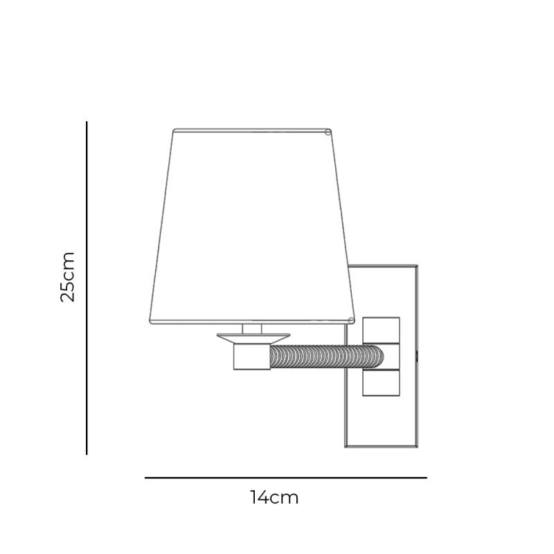 Specification image for Porta Romana Holden Library Wall Light