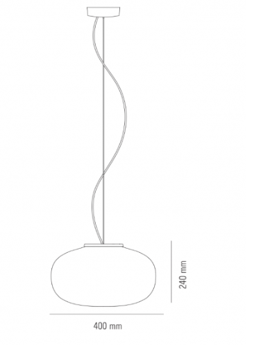 Specification image for New Works Karl-Johan LED Pendant