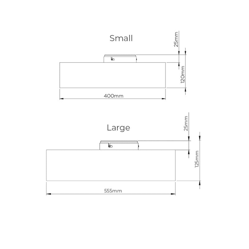 Specification for Porta Romana Allegra Bulkhead Ceiling Light