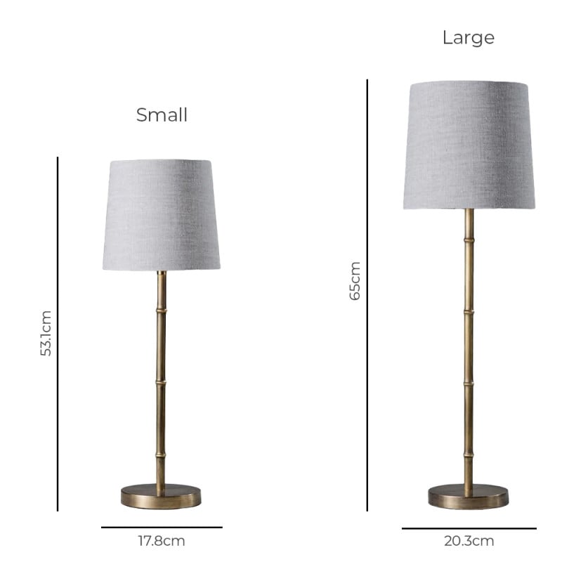 Specification Image for Porta Romana Sasa Table Lamp