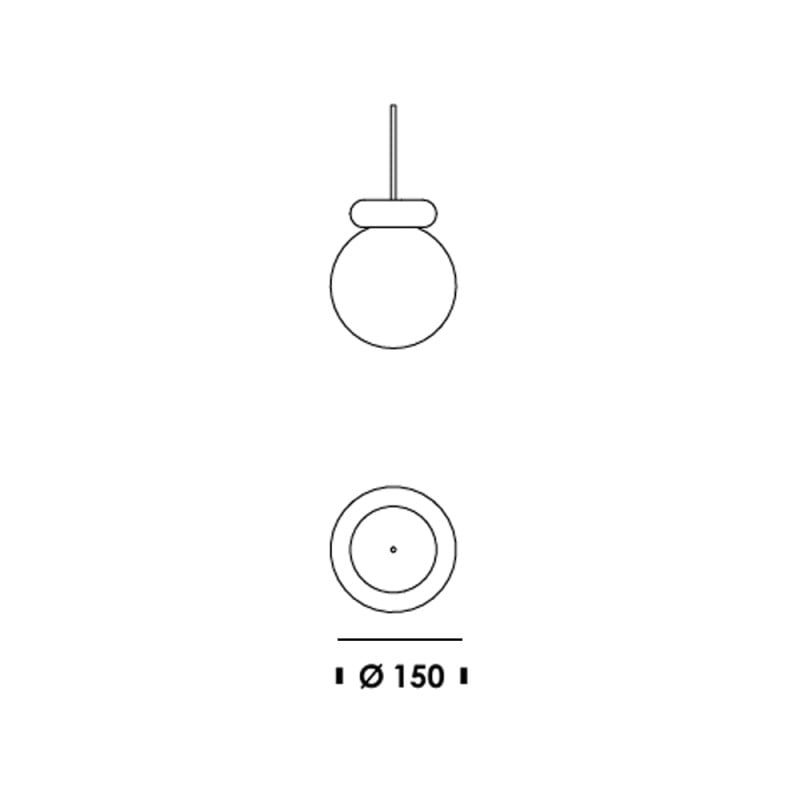 Specification Image for Normann Copenhagen Hinx Lamp Pendant