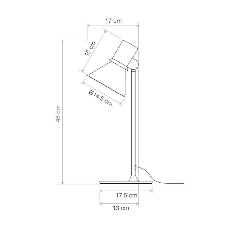 Specification Image for Anglepoise Type 80 T1 Table Lamp