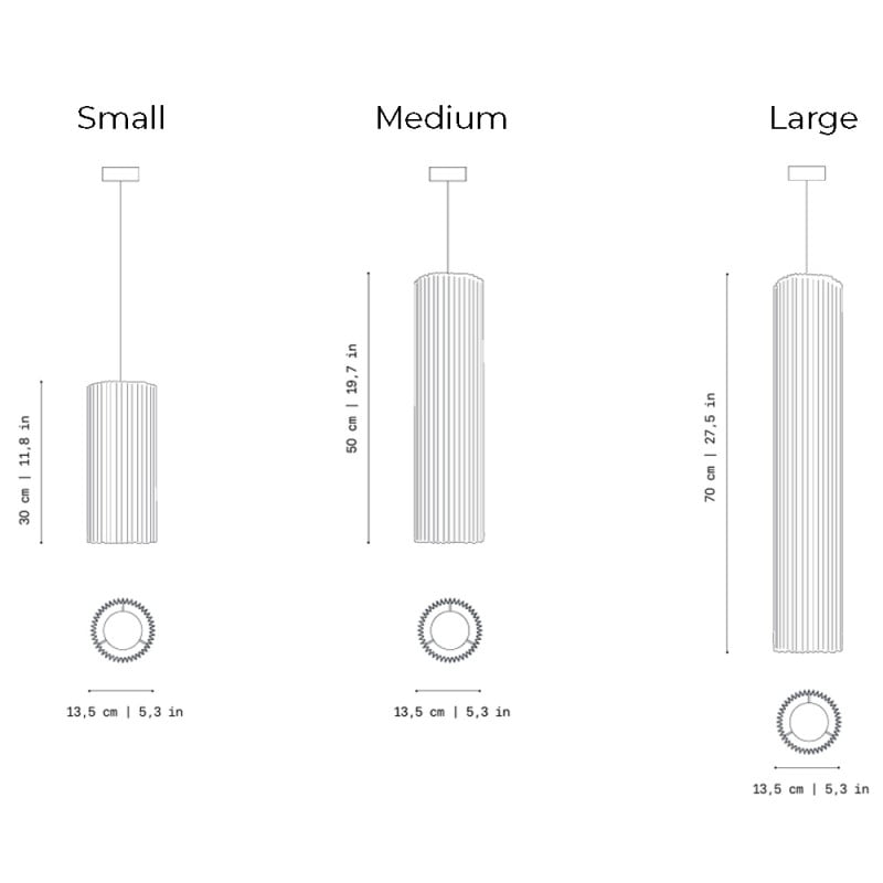 Specification Image for a-emotional light Núa Pendant