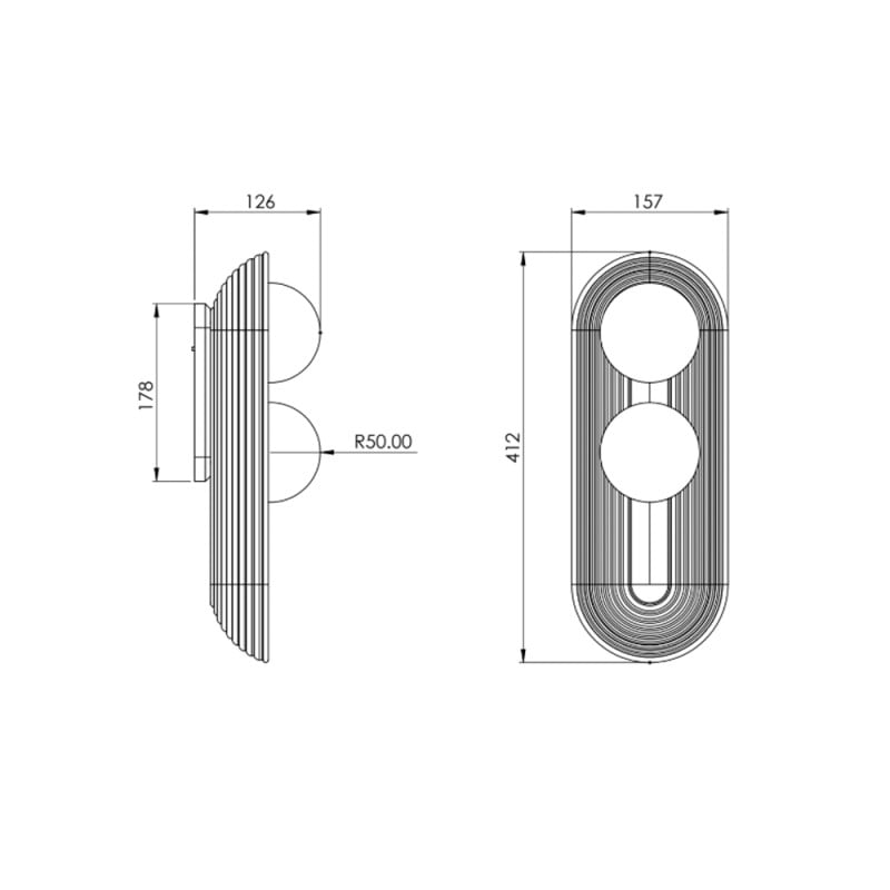 Specification Image for Bert Frank Eos Double Wall Light