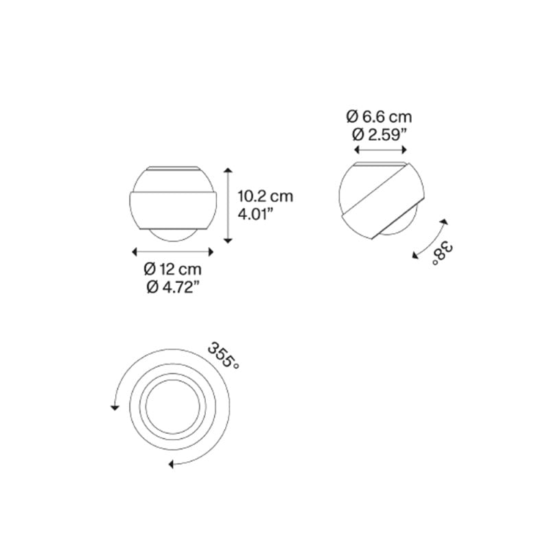Specification Image for Lodes Spider LED Ceiling Light