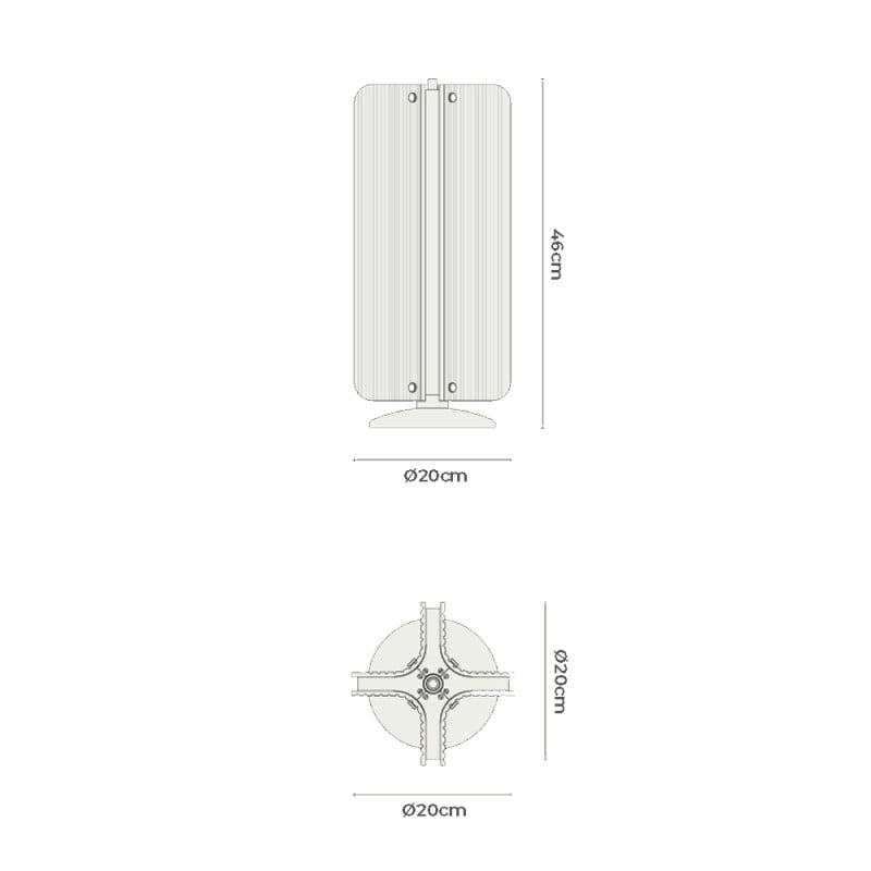 Specification Image for J. Adams & Co Apex Table Lamp