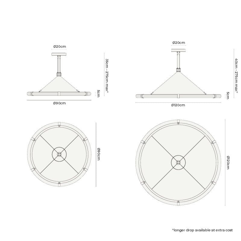 Specification Image for J. Adams & Co Strata Circular Pendant