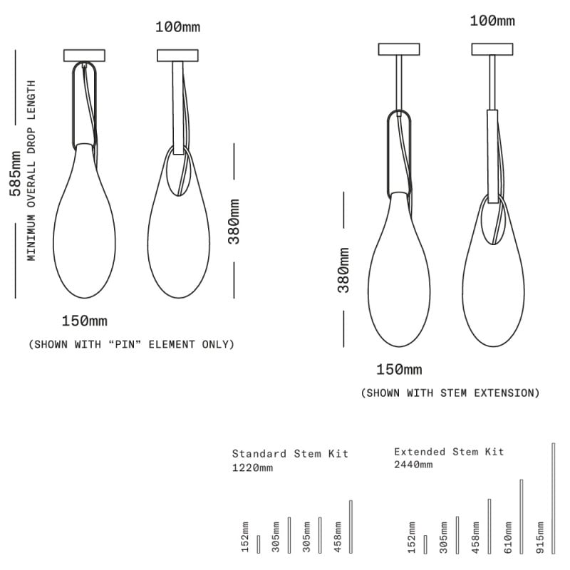 Specification Image for SkLO Hold Pin Pendant