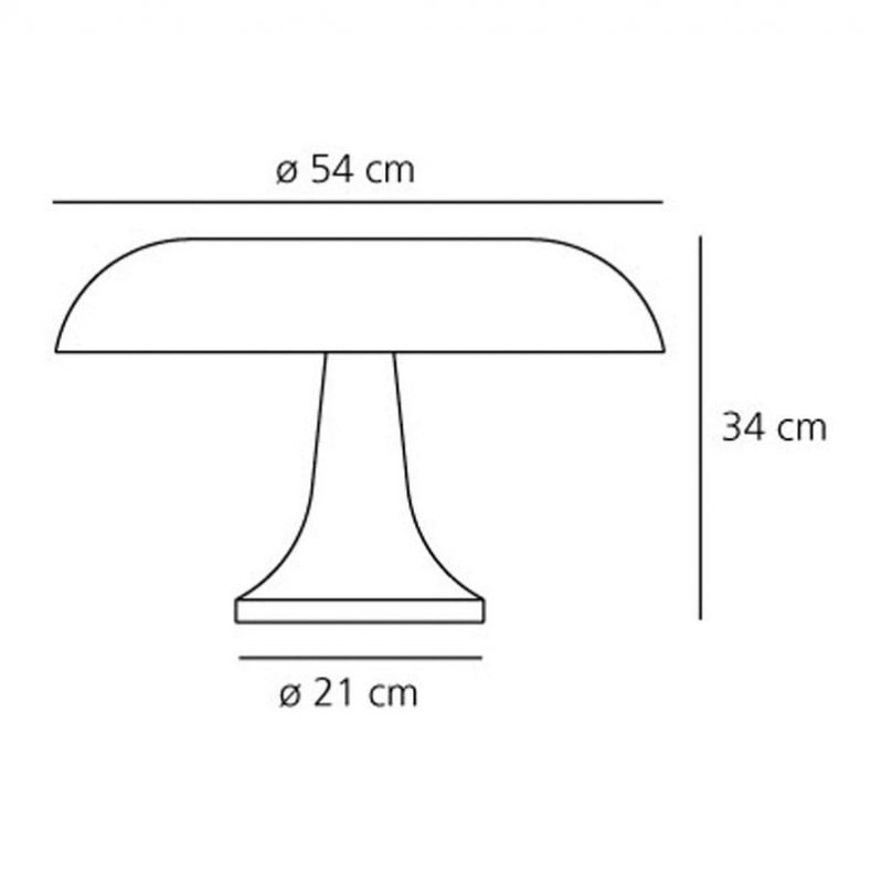 Specification image for Artemide Nesso Table Lamp