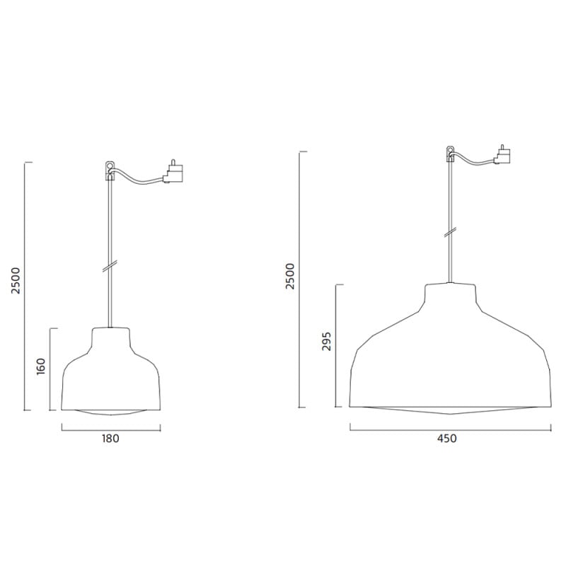 Specification Image for Zero Lens Pendant