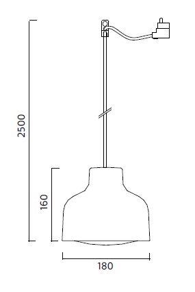 Specification image for Lens small 18 cm diameter