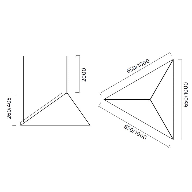 Specification Image for Zero Top LED Pendant