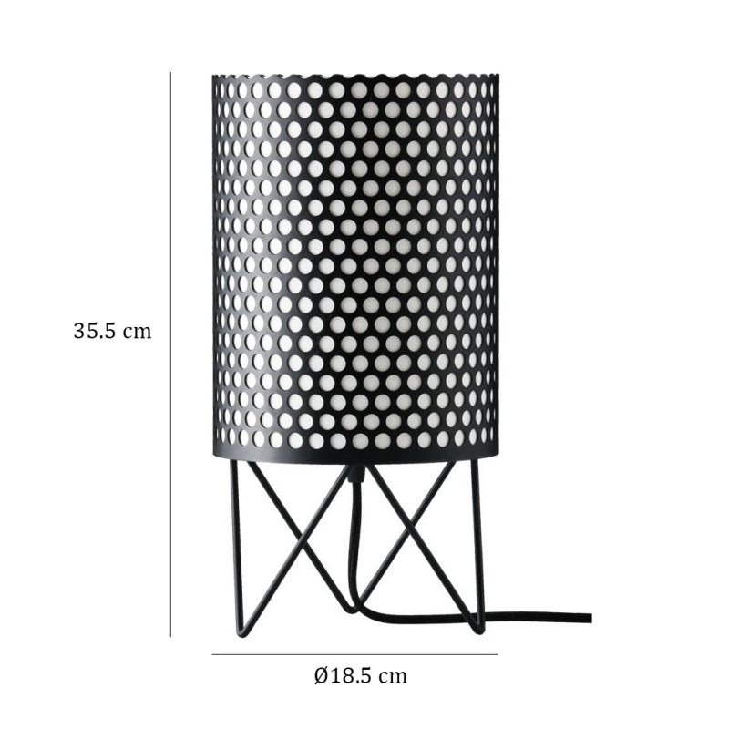 Specification image for Gubi Pedrera ABC Table Lamp
