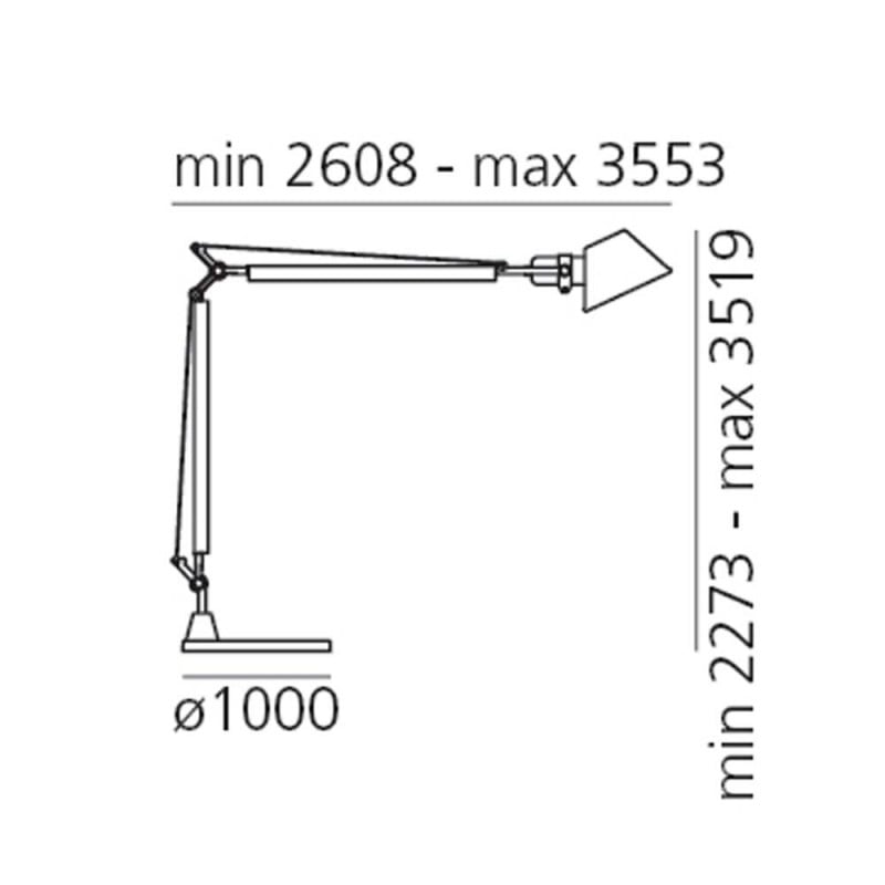 Specification image for Artemide Tolomeo XXL Indoor/Outdoor