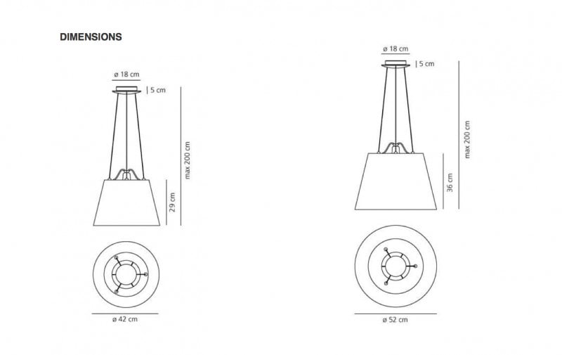 Specification image for Artemide Tolomeo Mega Suspension