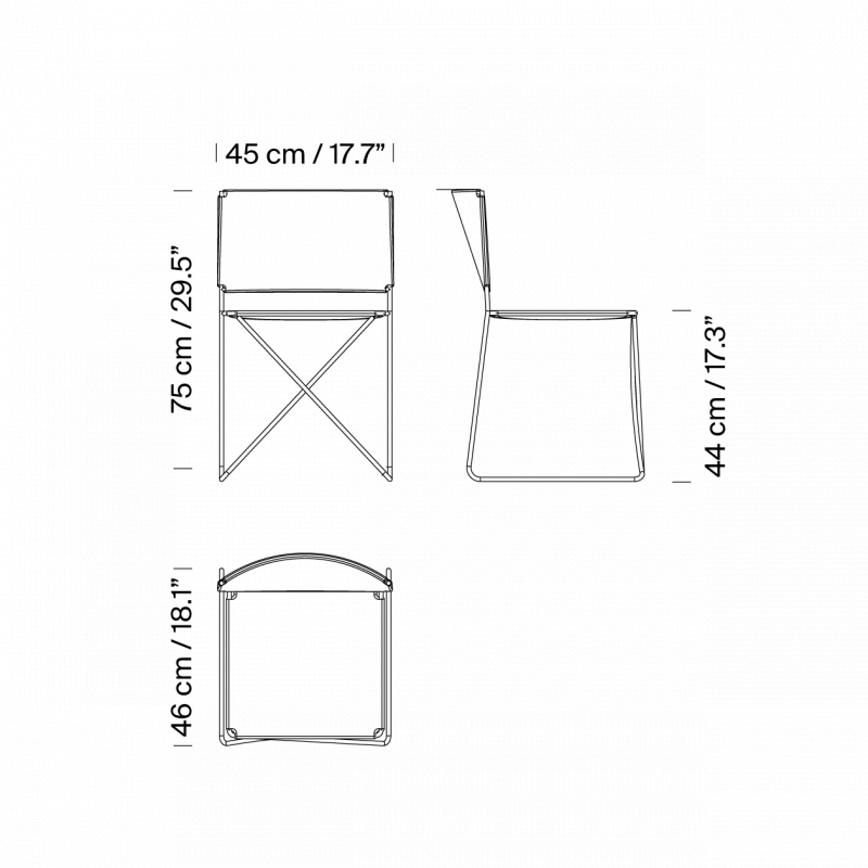 Specification image for Santa & Cole Ramon Chair